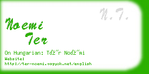 noemi ter business card